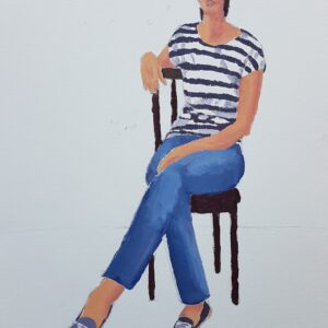 Zelfportret naar David Hockney